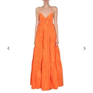 Staud - Ripley Maxi Dress in Orange - Size Small